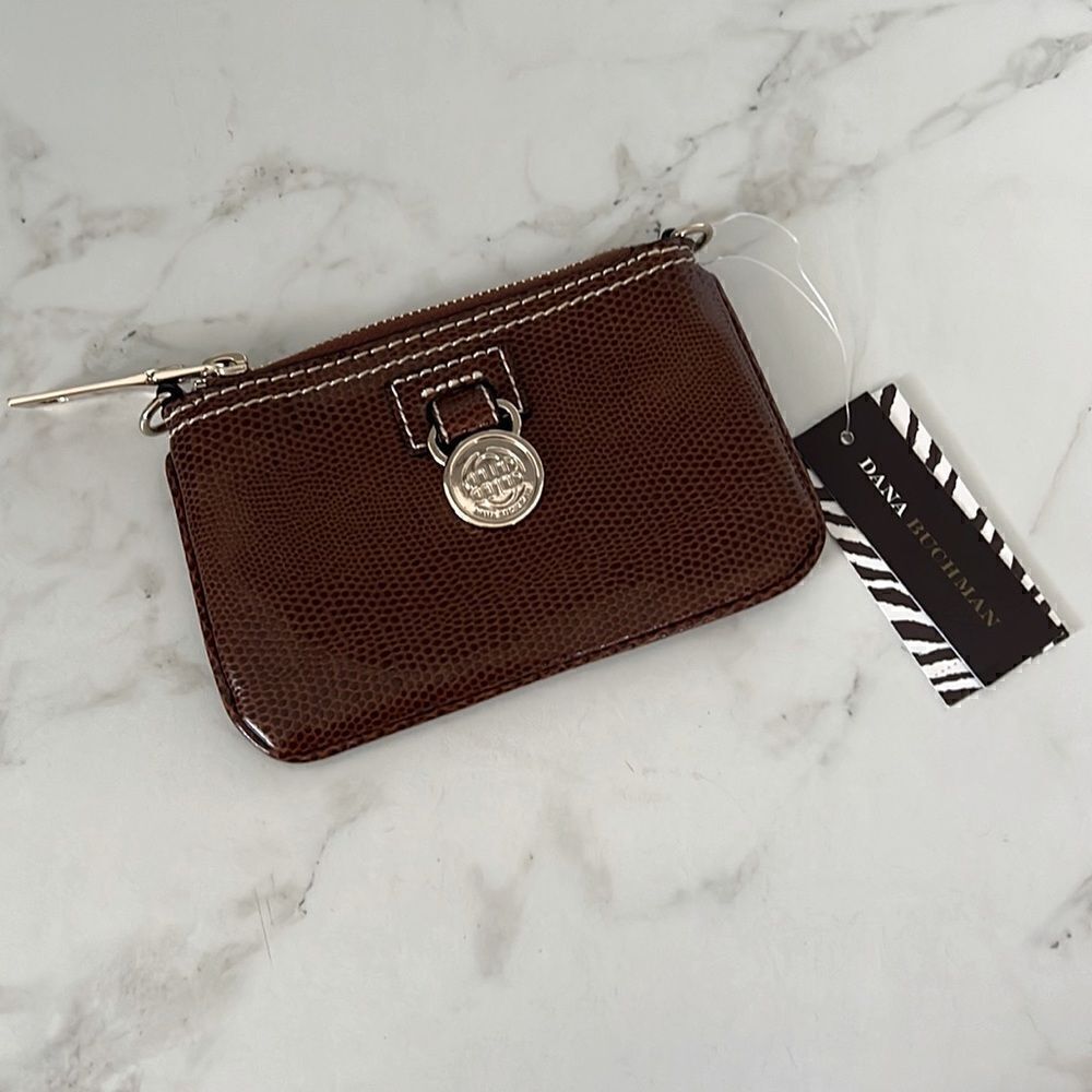 Dana Buchman Mini Faux leather crossbody NWT